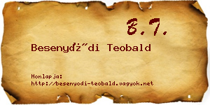 Besenyődi Teobald névjegykártya
